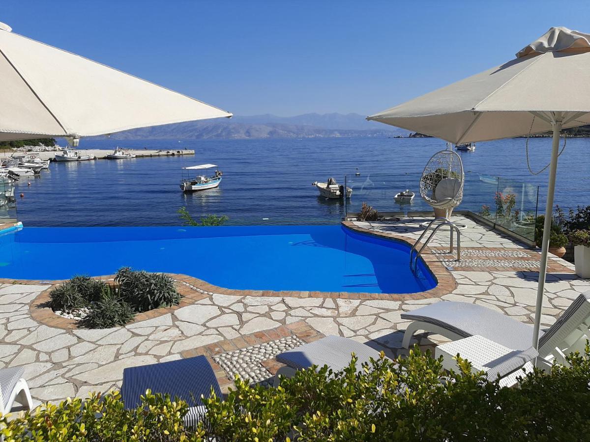 Imerolia Beach Villa Kassiopi Corfu Bagian luar foto