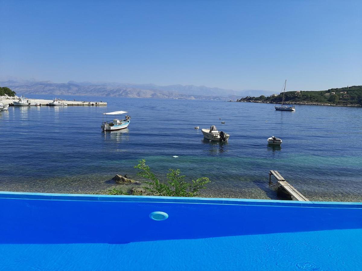 Imerolia Beach Villa Kassiopi Corfu Bagian luar foto