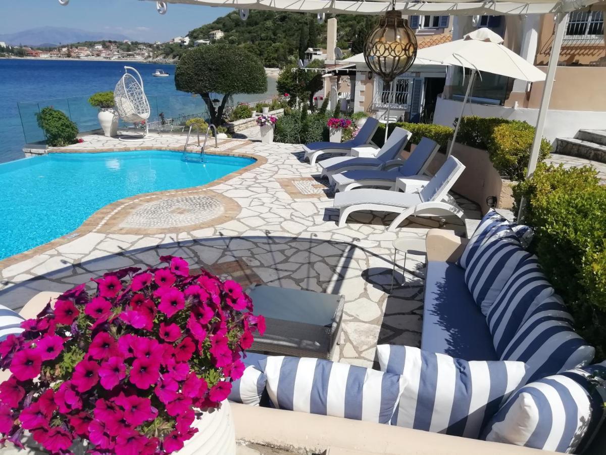 Imerolia Beach Villa Kassiopi Corfu Bagian luar foto