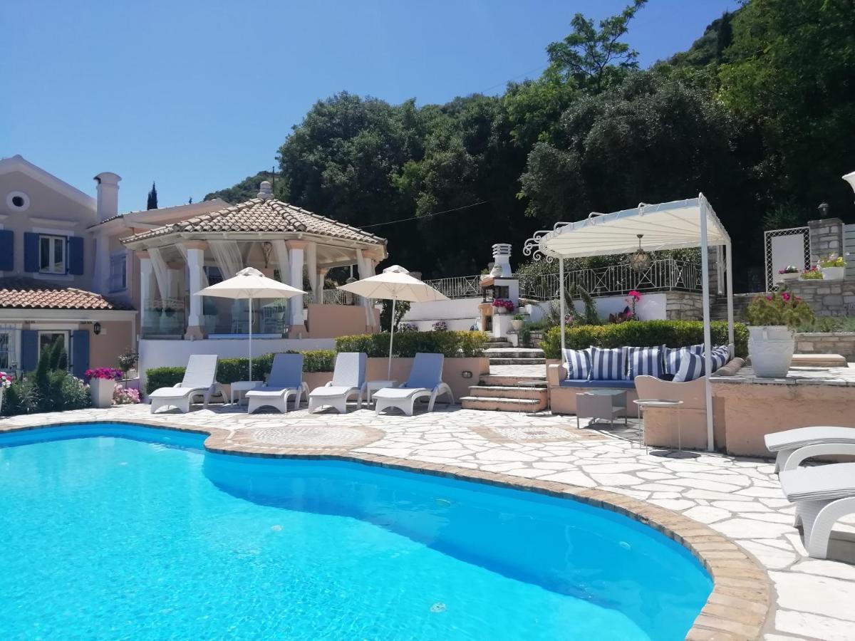 Imerolia Beach Villa Kassiopi Corfu Bagian luar foto